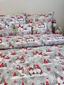 Zdravsi-spanok Posteľná obliečka Vianoční škriatkovia - červená 140x200/70x90cm