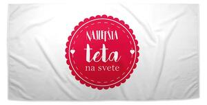 Sablio Uterák Najlepšia teta na svete - 30x50 cm