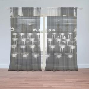 Sablio Záclony Písací stroj: 2ks 150x250cm