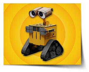 Sablio Plagát Wall-E robot Žltý - 60x40 cm