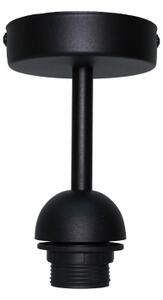 Duolla - Prisadený luster WOOD BOHO 1xE27/15W/230V pr. 45 cm čierna/béžová