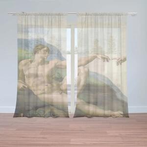 Sablio Záclony Stvorenie Adama - Michelangelo Buonarroti: 2ks 150x250cm