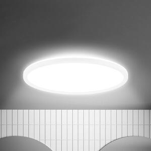 Stropné LED svetlo Move, senzor, Ø 42 cm, IP44, biela, 4000K, Biela / opálová, Obývacia izba / jedáleň, Plast, Moderný, Závesné svietidlo