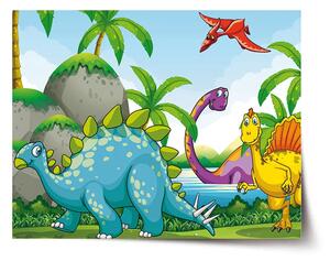 Sablio Plagát Dinosauri 3 - 60x40 cm