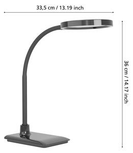 Eglo 902175 - LED stmievateľná stolná lampa LAURO LED/5,5W/230V 2700/4000/6500K čierna