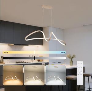 Brilagi-LED Stmievateľný luster na lanku TWISTER LED/60W/230V 3000-6000K béžová+DO