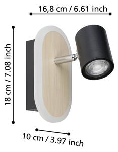 Eglo 901631 - LED nástenné bodové svietidlo RIMBOCCHI LED/7W/230V hnedé/čierne