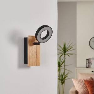 Eglo 901202 - LED nástenné bodové svietidlo RIELVES LED/4,2W/230V čierna/hnedá