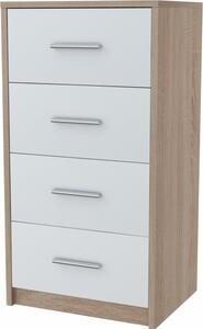 Komoda BODO 4S WHITE-SONOMA 40cm polica