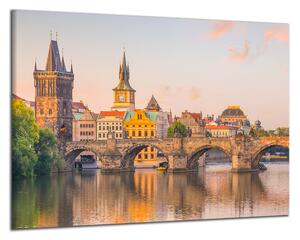 Obraz na plátne Karlov most a Vltava