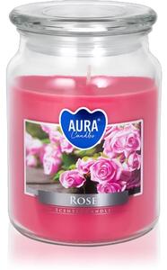 BISPOL Premium Line Rose vonná sviečka 500 g