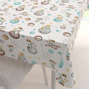 Biante Detský bavlnený obdĺžnikový obrus Sandra SA-561 Malý princ na bielom 50x100 cm