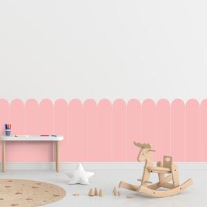 PIPPER. Textilná samolepiaca tapeta - Oblúk - Ružová farba Farba: Bledá, Veľkosť: 80 cm