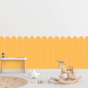PIPPER. Textilná samolepiaca tapeta - Oblúk - Žltá farba Farba: Tmavá, Veľkosť: 100 cm