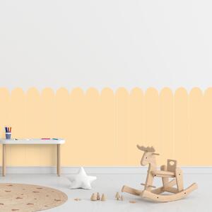 PIPPER. Textilná samolepiaca tapeta - Oblúk - Žltá farba Farba: Bledá, Veľkosť: 100 cm