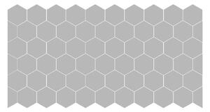 Súprava 50 matných nálepiek na sklo Ambiance Hexagon
