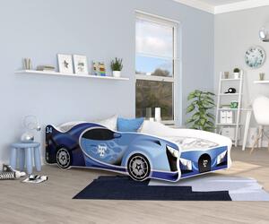 MAXMAX Detská posteľ auto LEWIS 160x80 cm - modrá (23)