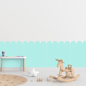 PIPPER. Textilná samolepiaca tapeta - Oblúk - Tyrkysová farba Farba: Bledá, Veľkosť: 80 cm