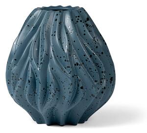 Modrá porcelánová váza Morsø Flame, výška 23 cm