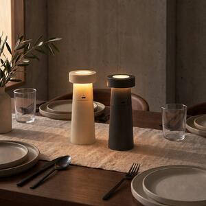 Lucande LED soľnička a korenička Salt & Pepper, sada 2 ks, Hliník / sivá / zinok, Obývacia izba / jedáleň, Plast, Moderný
