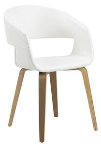 Nova jedálenská stolička biela/natur