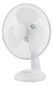 Stolný ventilátor 30cm, biely, 3 rýchlosti, 40W