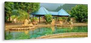 Obraz - Shanghai hotel park (120x50 cm)