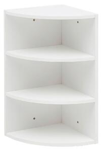 ROHOVÝ REGÁL, biela, 30/60/30 cm MID.YOU - Regály, Online Only