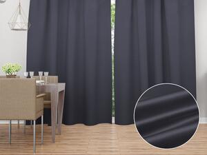 Biante Saténový záves LUX-L056 Antracitovo sivý 140x140 cm