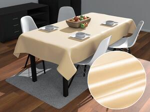 Biante Saténový obdĺžnikový obrus polyesterový Satén LUX-057 Béžový 80x120 cm