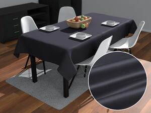 Biante Saténový obdĺžnikový obrus polyesterový Satén LUX-056 Antracitovo sivý 80x120 cm