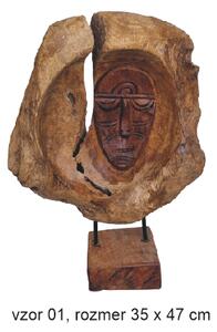 Wood relief FACE WF07