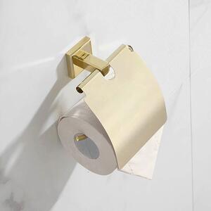 Rea, držiak na toaletný papier s krytom 322199B, zlatá lesklá, REA-06917