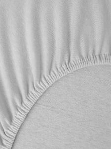 Jersey plachta do postieľky Classic 60 x 120 cm – svetlo sivá