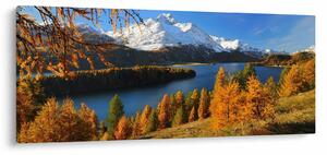 Obraz - Jeseň v Alpách (120x50 cm)