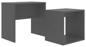 Sada konferenčných stolíkov čierna 48x30x45 cm drevotrieska