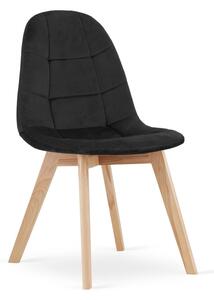 Jedálenská stolička Bora Zamat - čierna