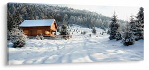 Obraz - Horská chata (120x50 cm)