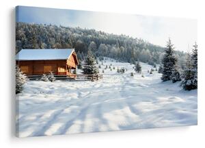 Obraz - Horská chata (90x60 cm)
