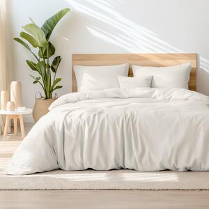Goldea bavlnené posteľné obliečky - slonová kosť 150 x 200 a 50 x 60 cm