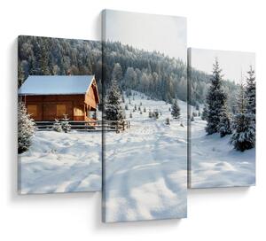 Obraz - Horská chata (90x60 cm)