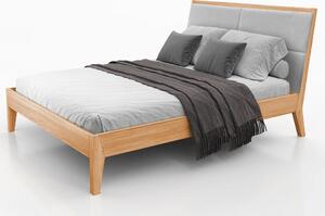 Masívna buková manželská posteľ Xora - sivá Rozmer: 160x200