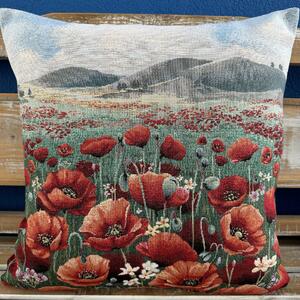Gobelínová obliečka na vankúš 42x42 cm Divé maky Eden 1349 Farba Viacfarebná Rozmery 42x42 cm