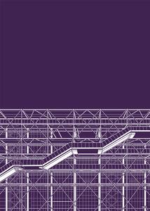 Ilustrácia Centre Pompidou, zaglono