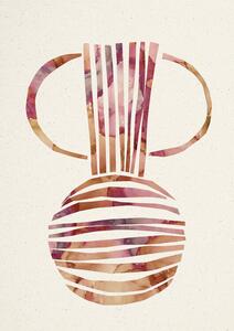 Ilustrácia Retro Vase, Lola Lilaxlola, (30 x 40 cm)