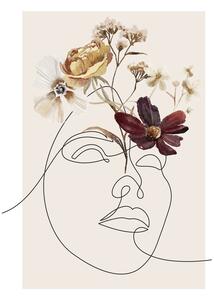 Ilustrácia Wild Flower Love, Lola Lilaxlola, (30 x 40 cm)