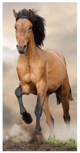 DETSKÝ BAVLNENÝ UTERÁK HORSE 70X140 CM VZOROVANÁ