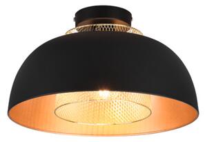 Stropné osvetlenie Reality Punch čierna R60811032