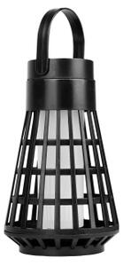 LED solárne svietidlo so senzorom 2v1 LED/1W/3,7V IP54 300 mAh čierna