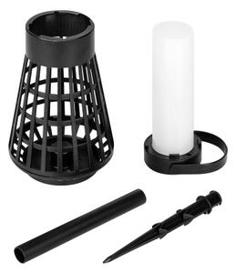 LED solárne svietidlo so senzorom 2v1 LED/1W/3,7V IP54 300 mAh čierna
